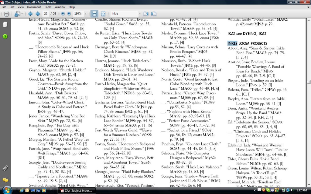 Handwoven-Index-search
