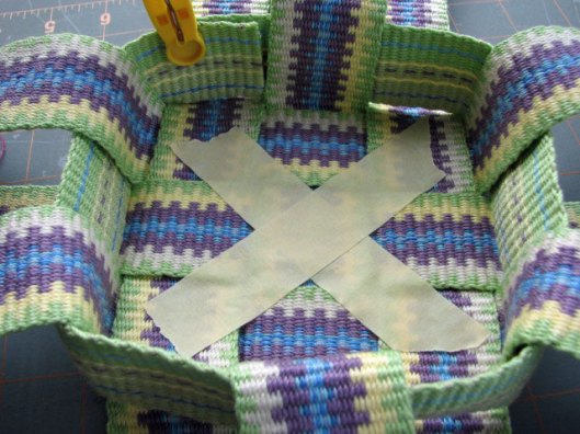Inkle band basket project step 6