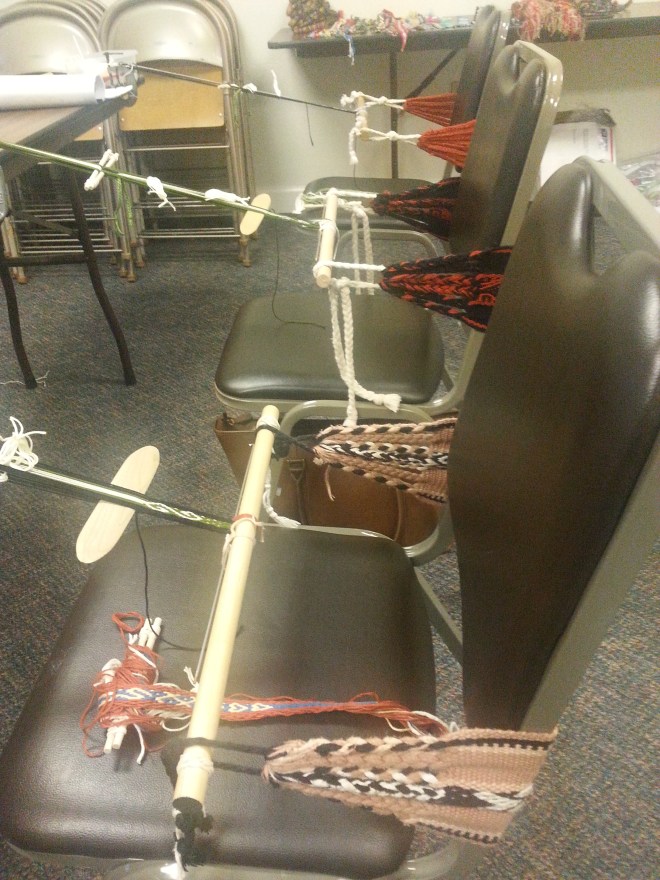 Backstrap weaving workshop with Laverne Waddington